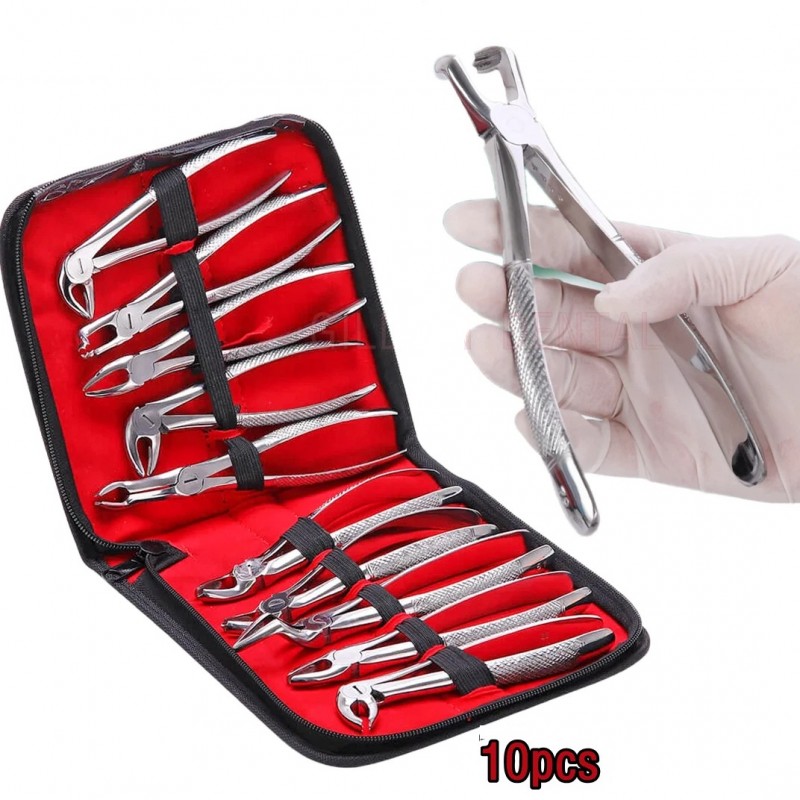 Extraction Forceps Set Of 10 Pcs